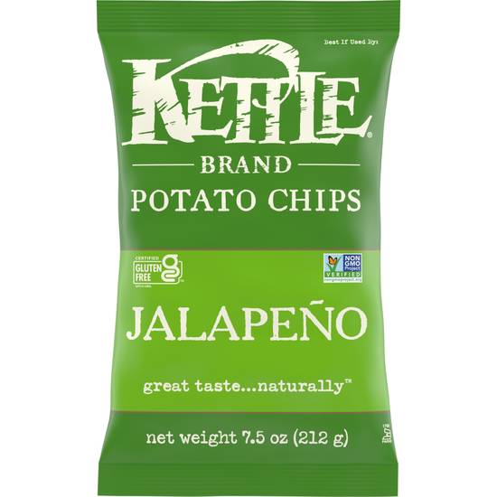 Kettle Brand Jalapeno Kettle Potato Chips, 7.5 Oz