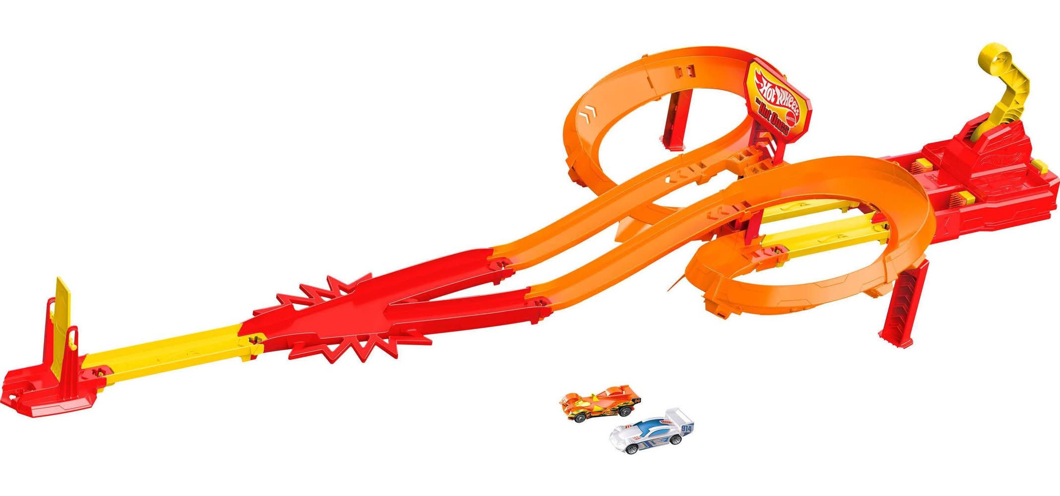 Hot Wheels Action Hot Ones Freeway Frenzy Toy Vehicle Track Ages 3+ (25 ct)