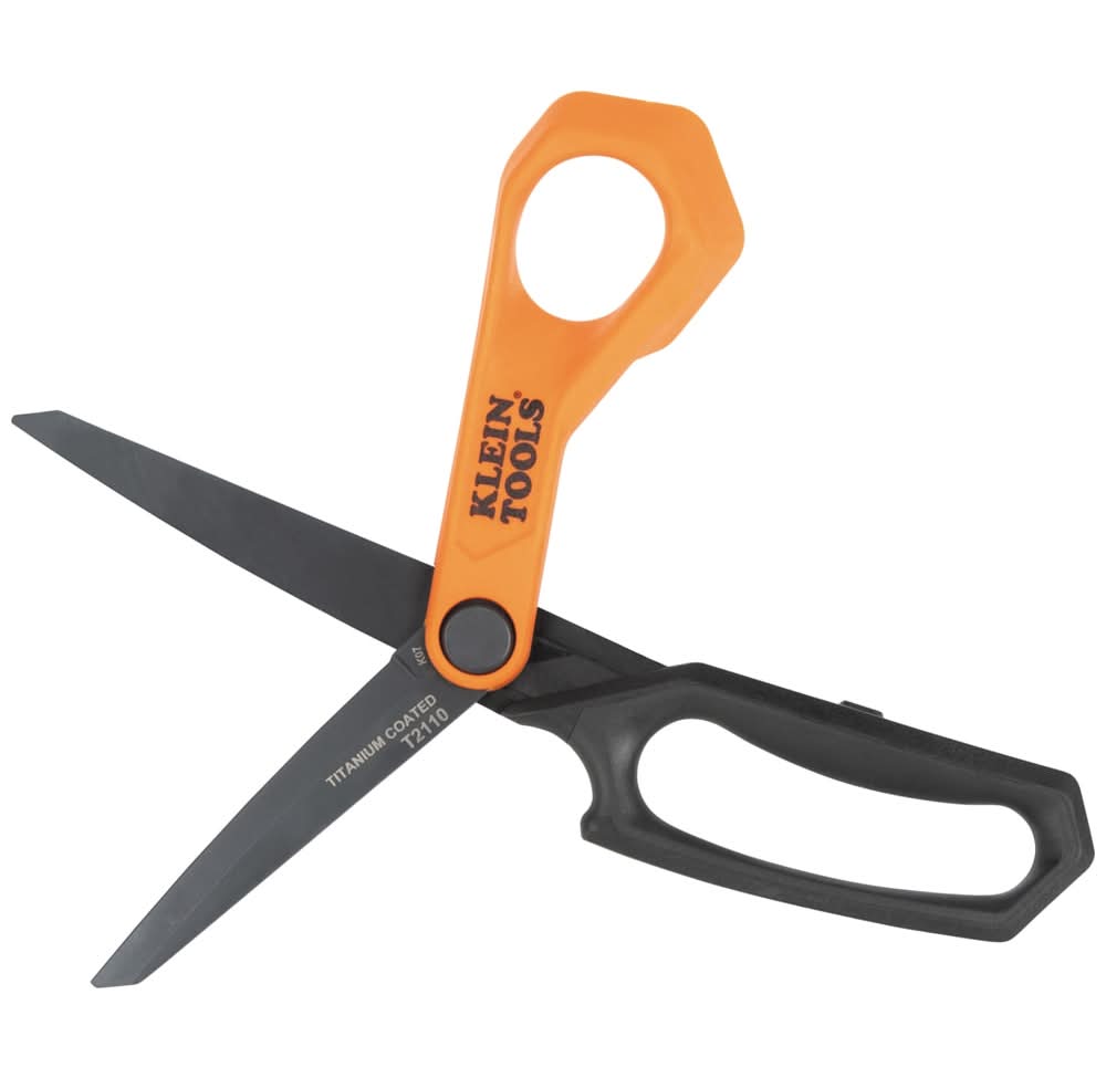 Klein Tools Titanium-Coated Professional Shears, 10-Inch