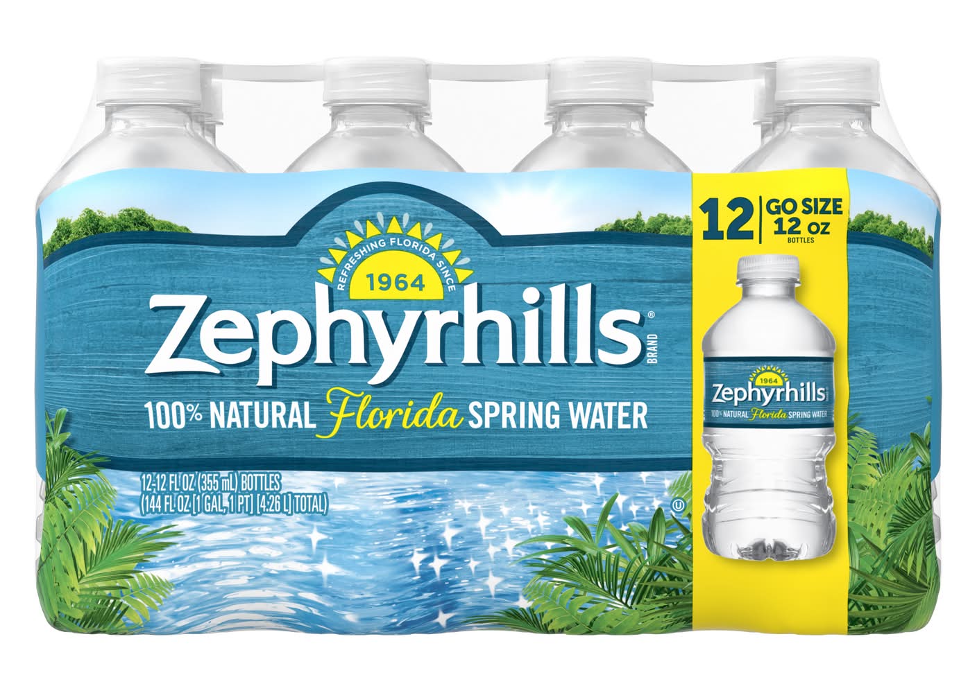 Zephyrhills Natural Florida Spring Water (12 x 12 fl oz)