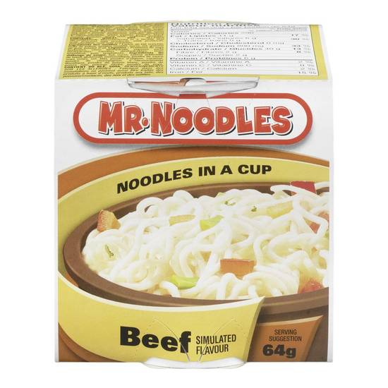 Mr. Noodles Noodles in a Cup, Beef (64 g)