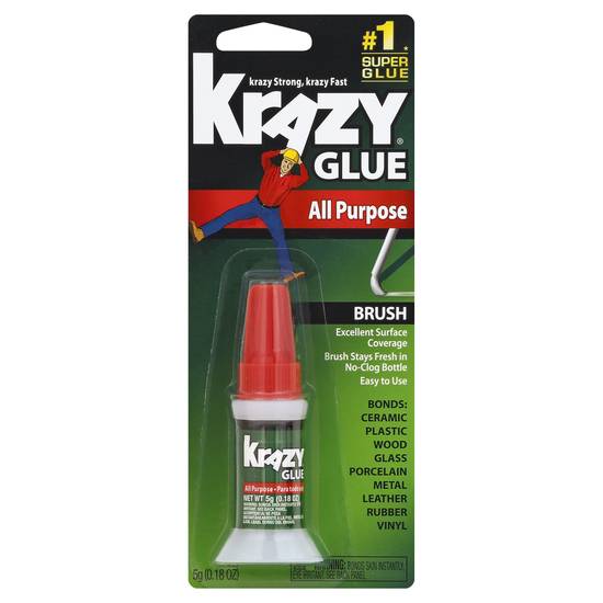 Krazy Glue All Purpose Brush Super Glue