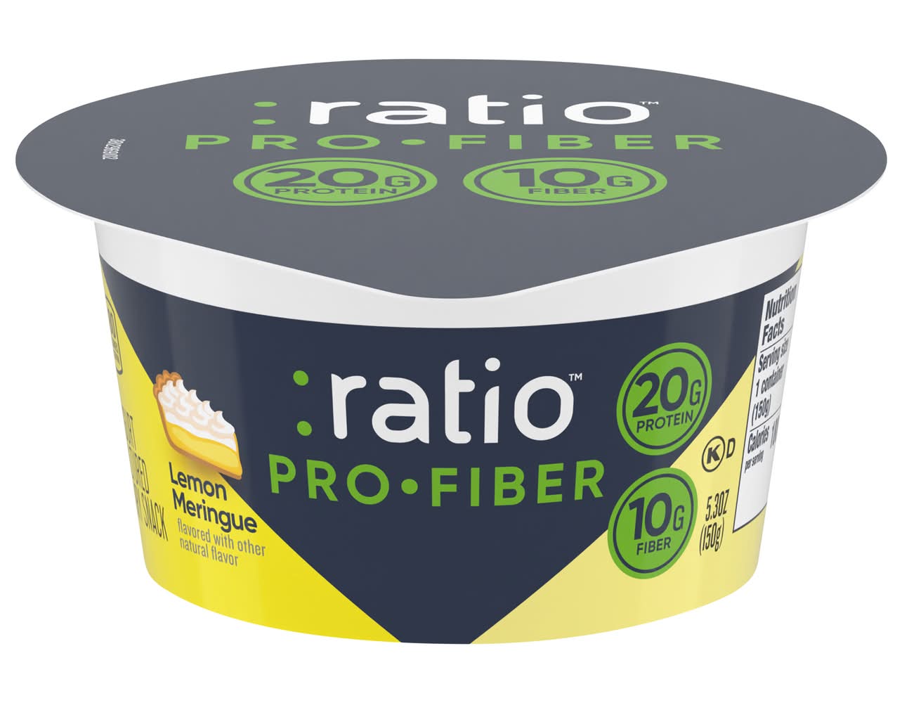 :ratio Profiber Traditional Yogurt, Lemon Meringue (5.3 oz)