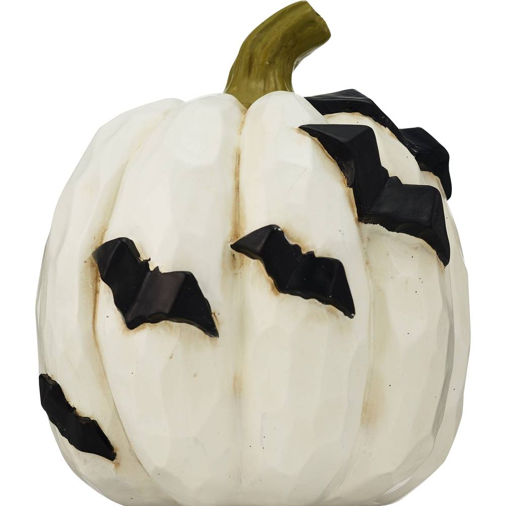 White Pumpkin with Bats, Tall
