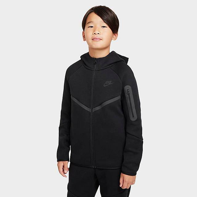 Boys' Nike Sportswear Tech Fleece Full-Zip Hoodie (Large)