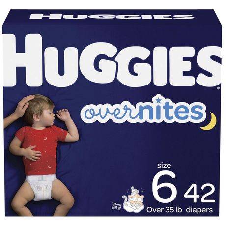 Huggies Overnites Baby Diapers, 6 (500 g, 42 ct)