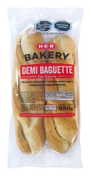 H-E-B Bakery · Demi baguette pan frances (2 un)