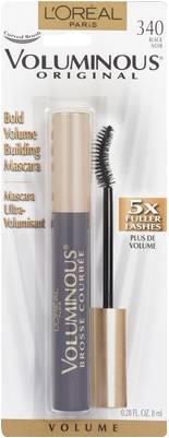 L'Oréal Voluminous Curved Brush Mascara, Black (8 ml)