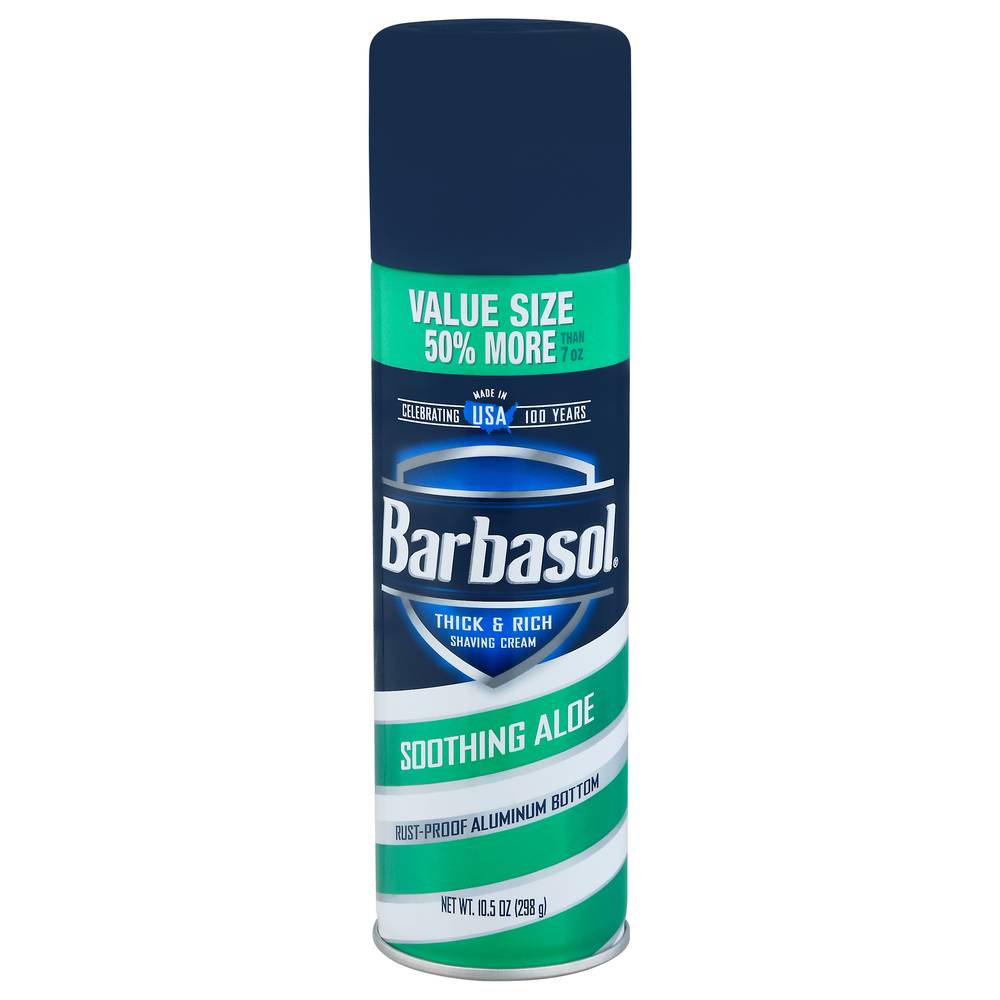 Barbasol Value Size Thick & Rich Soothing Aloe Shaving Cream (10.5 oz)