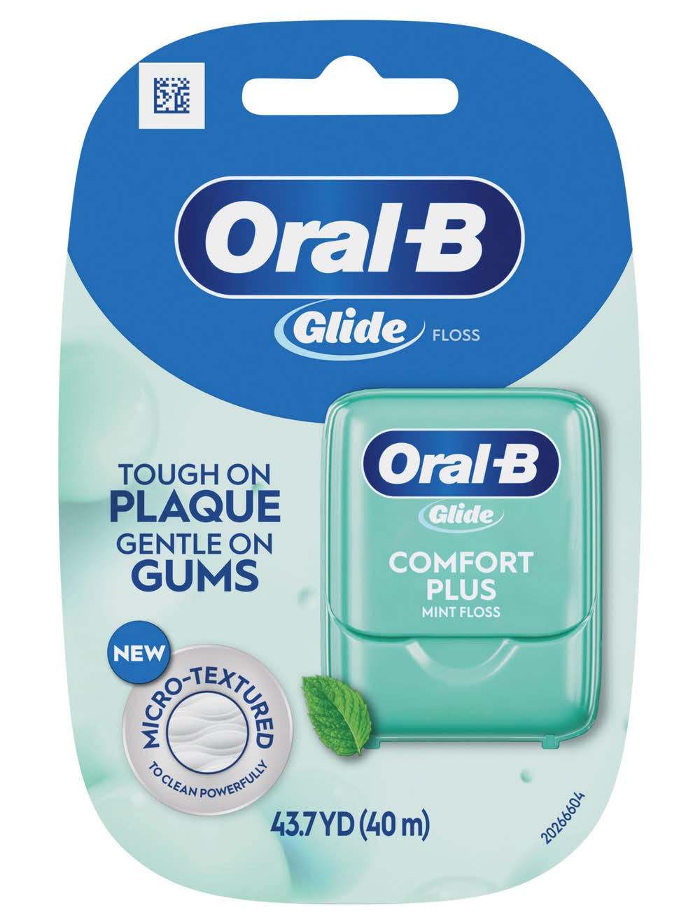 Oral-B Glide Pro Health Comfort Plus Dental Floss, Mint, 43.7 yd (1.6 oz)