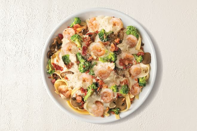 Loaded Shrimp Fettuccine Alfredo