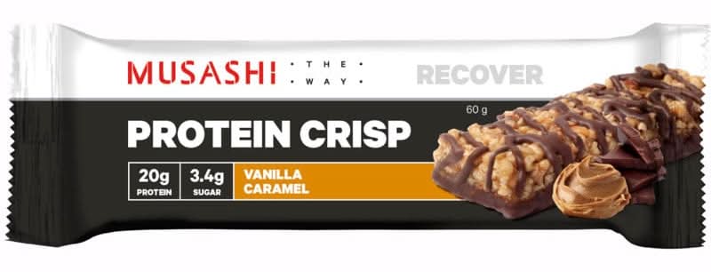 Musashi Protein Crisp Vanilla Caramel Bar 60g