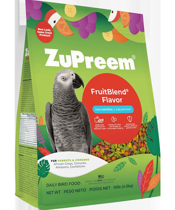 ZuPreem Medium/Large FruitBlend for Parrots & Conures, 10 lbs.