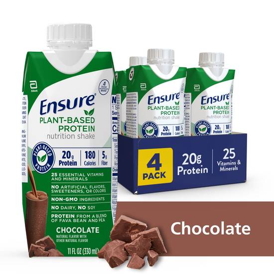 Ensure Plant-Based Protein Nutrition Shake, Chocolate