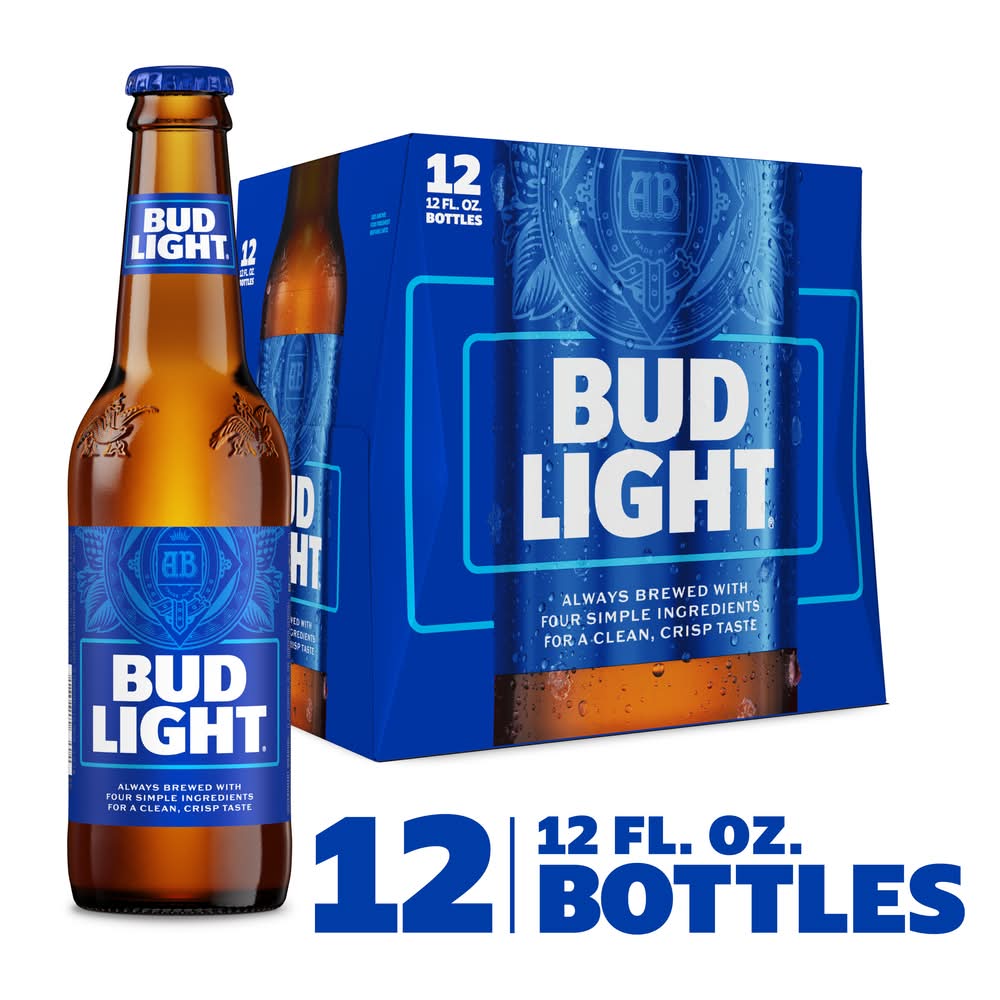 Bud Light American Lager Beer (12 x 12 fl oz)