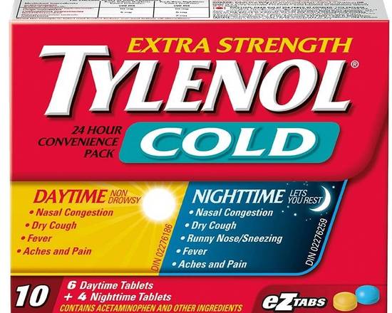 Tylenol Cold Daytime/Nightime 6+4's