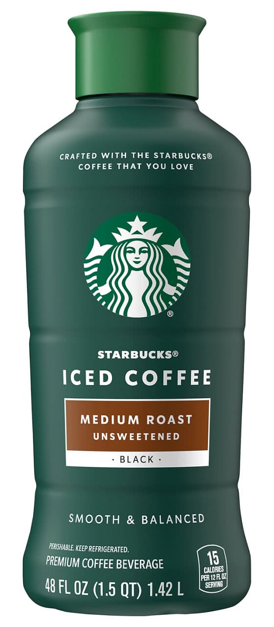 Starbucks Unsweetened Medium Roast Black Iced Coffee