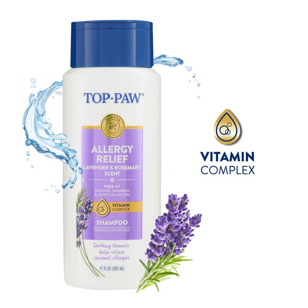 Top Paw® Skin Relief Dog Shampoo - Lavender & Rosemary (Size: 17 Fl Oz)