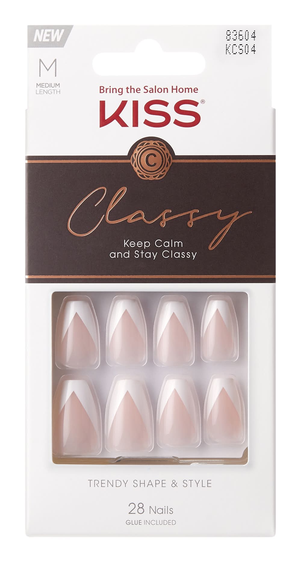 KISS Classy Medium Nails (1.6 oz, 28 ct)