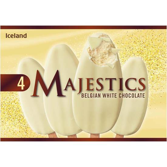Iceland Majestics Belgian White Chocolate Ice Cream
