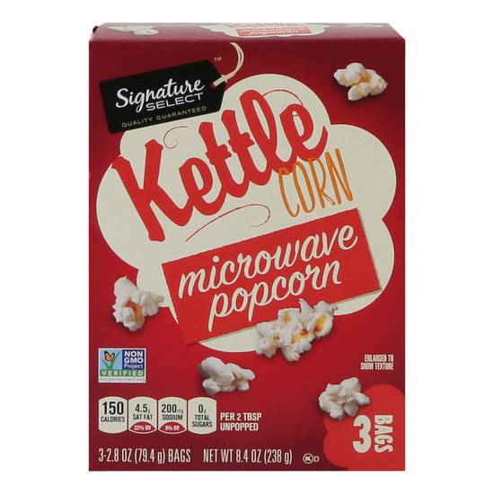 Signature Select Kettle Corn Microwave Popcorn (3 ct)