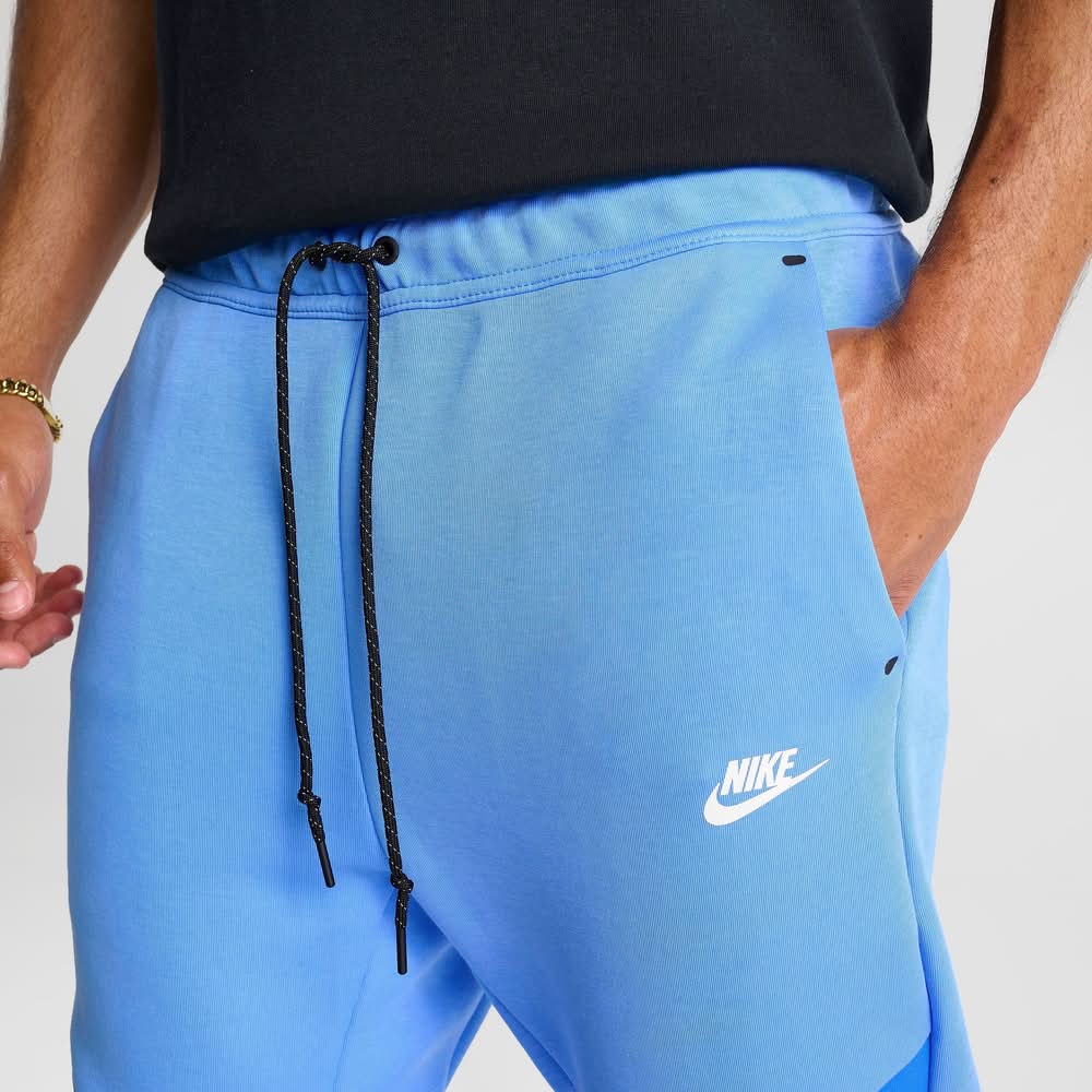 nike tech fleece light blue joggers