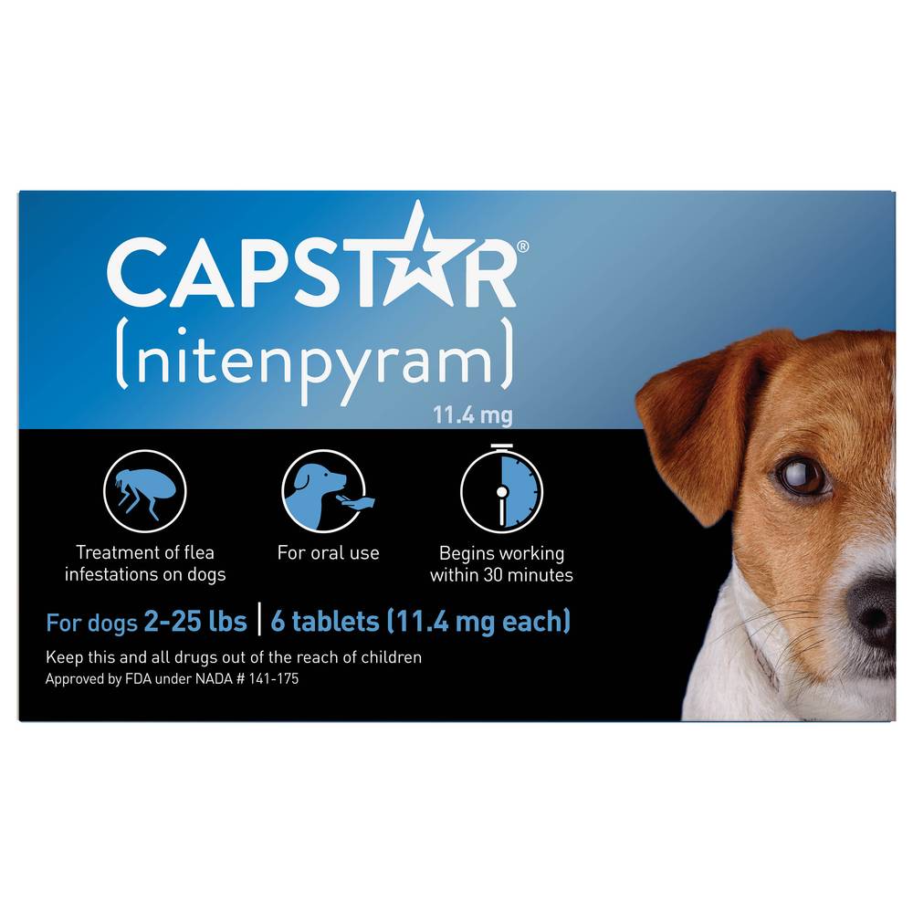 Capstar 11.4 mg Flea Tablets For Dogs (6 ct)