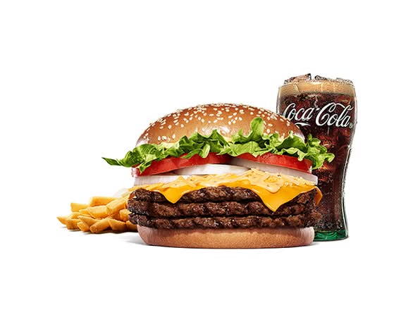 トリプルクアトロチーズ ワッパーセット / Triple Quattro Cheese  Whopper Set