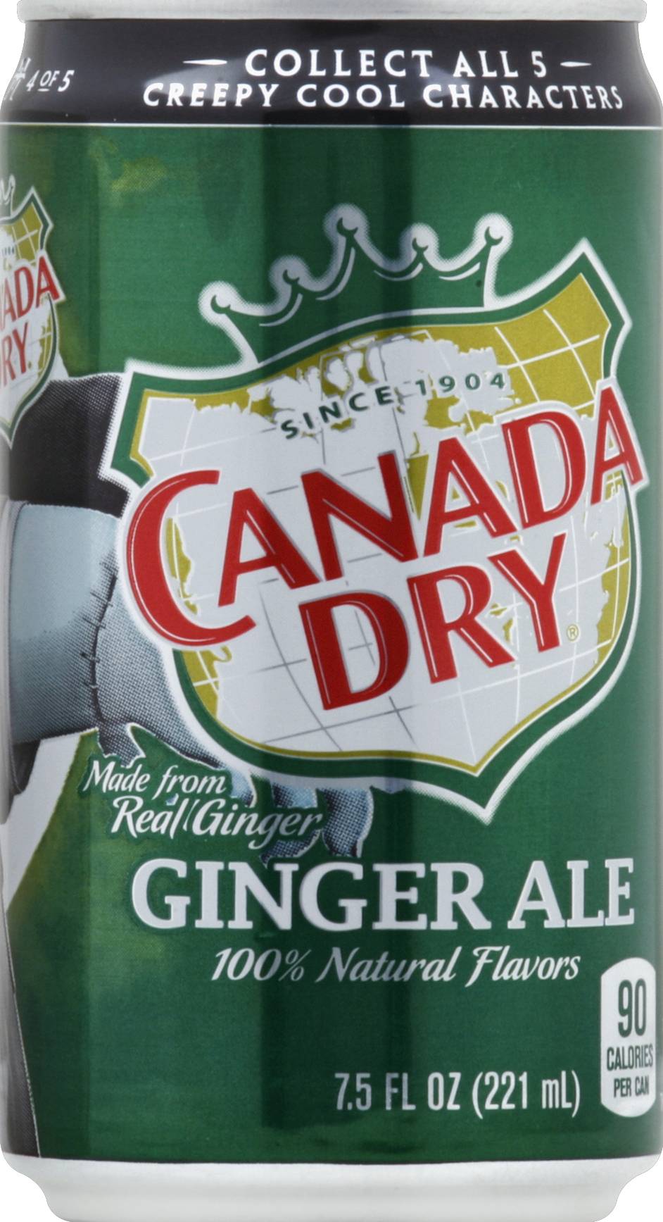 Canada Dry Soda, Ginger Ale (6 x 7.5 fl oz)