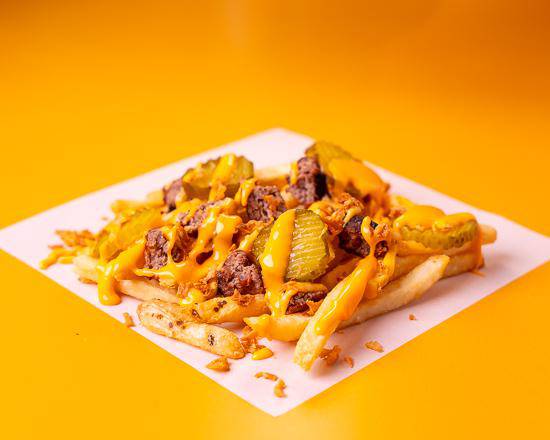 Cheese Burger-Topped Fries