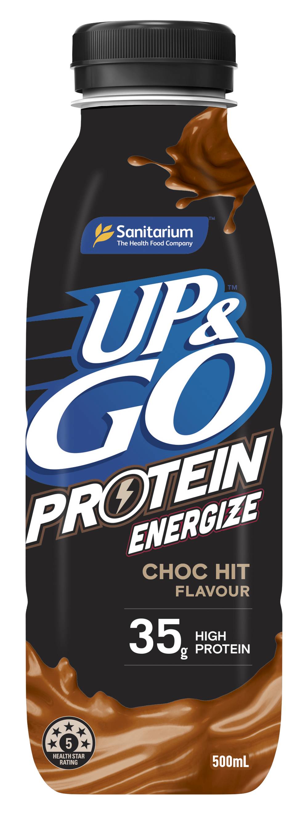UP&GO Protein Energize Drink, Choc Hit (500mL)