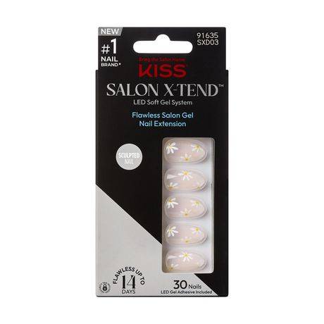 KISS Salon X Tend Led Soft Gel System Decorated Nails (30 ct)