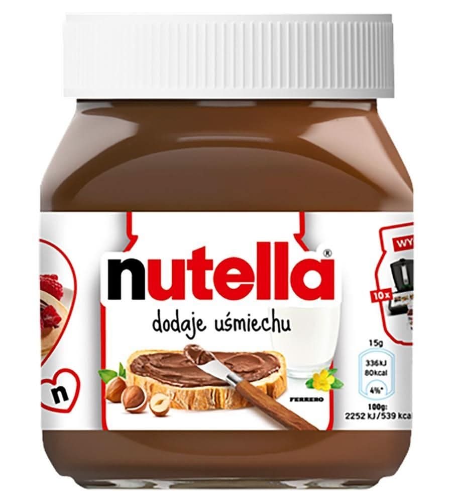 Nutella Krem do smarowania z orzechami laskowymi i kakao 350 g