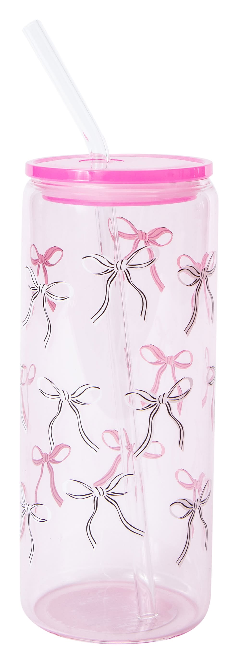 Glass Tumbler 20oz Clear Bow