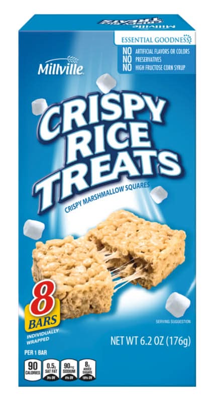 Millville Crispy Marshmallow Rice Treats Snack Bar (6.2 oz, 8 ct)