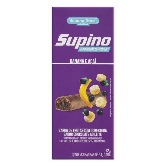 Supino barra de frutas zero açaí (3x24g)