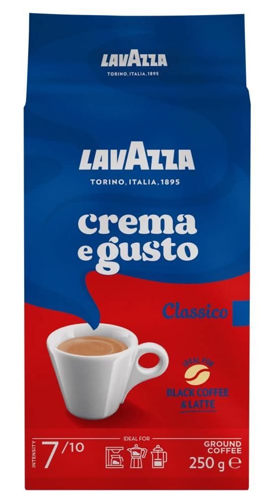 Lavazza Crema E Gusto Classico Mieszanka mielonej kawy palonej 250 g