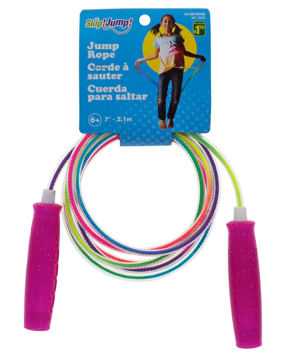 Skip Jump Plastic Rainbow Style Jump Rope