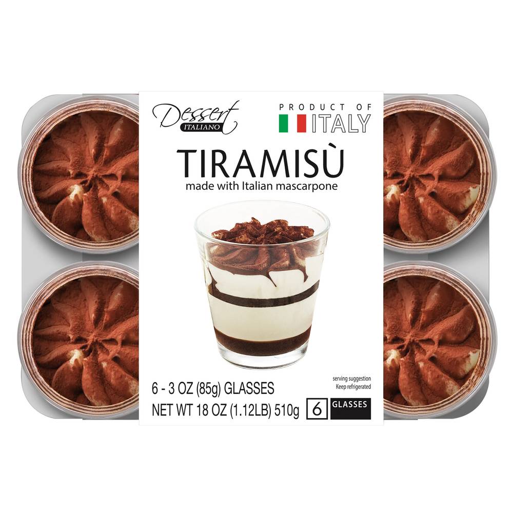 Dessert Italiano Tiramisu Cups (3 oz, 6 ct)