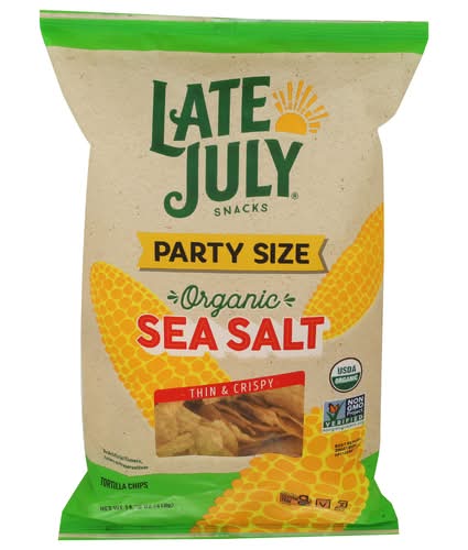Late July Organic Party Size Sea Salt Thin & Crispy Tortilla Chips