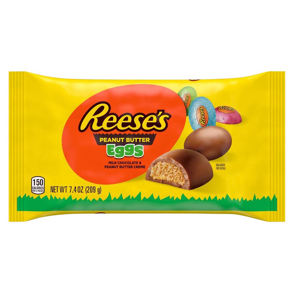 Reese's Milk Chocolate Peanut Butter Creme Eggs Candy Easter (7.4 oz)