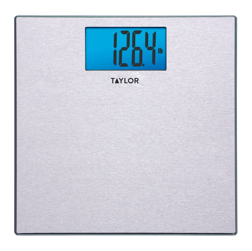 Taylor Embossed Stainless Steel Digital Scale - Silver