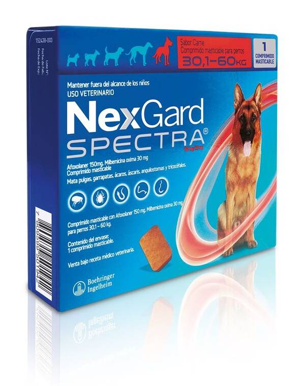 Nexgard Spectra 30.1kg - 60kg 1 Comprimido Masticable