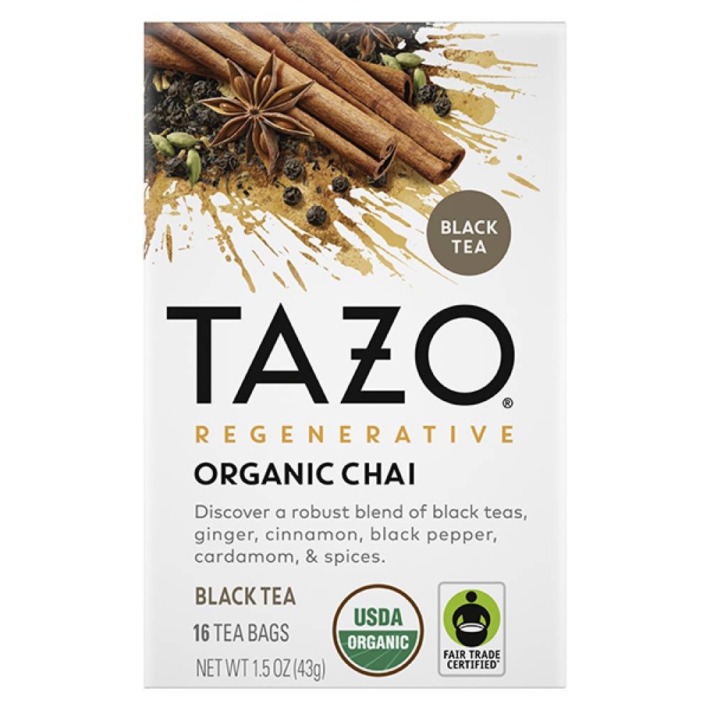 Tazo Regenerative Organic Chai (1.5 oz, 16 ct)