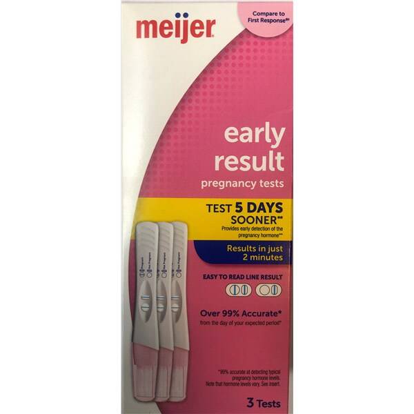 Meijer Early Result Pregnancy Test (3 ct)