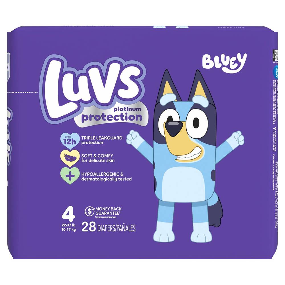 Luvs Triple Leakguards Diapers, Size 4, 29 Ct