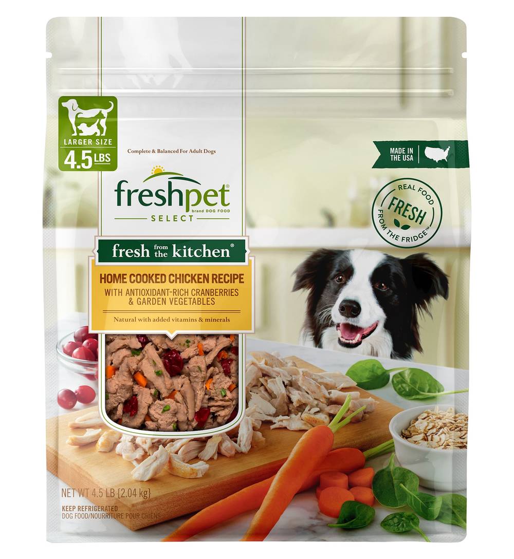 Freshpet Larger Size Home Cooked Chicken Recipe Dog Food (4.5 lbs)