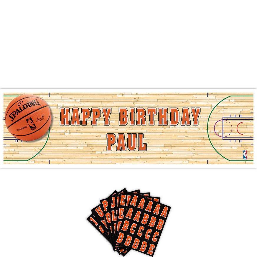 Giant Spalding Basketball Personalized Banner Kit