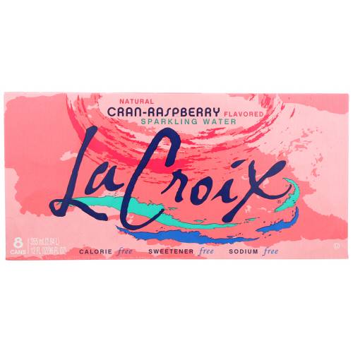 La Croix Cran-Raspberry Sparkling Water 8 Pack