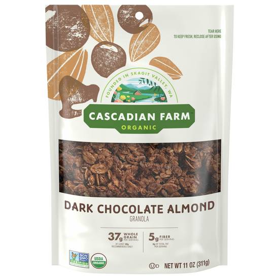 Cascadian Farm Organic Almond Granola (dark chocolate)
